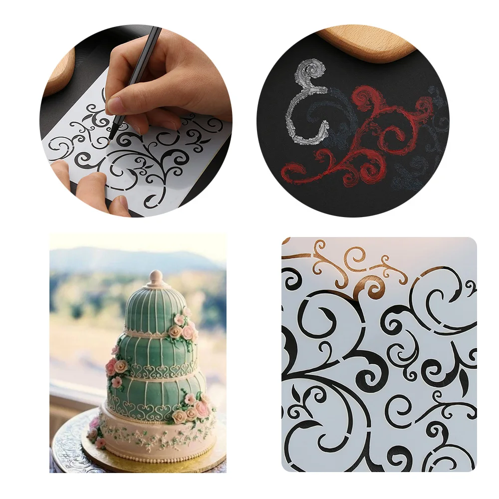 1PC New Useful Plastic Tree Vine Cake Coffee Embossed Mould Baking Tool Cake Decorating Stencil Spraying Die Painting Template
1PC New Useful Plastic Tree Vine Cake Coffee Embossed Mould Baking Tool Cake Decorating Stencil Spraying Die Painting Template