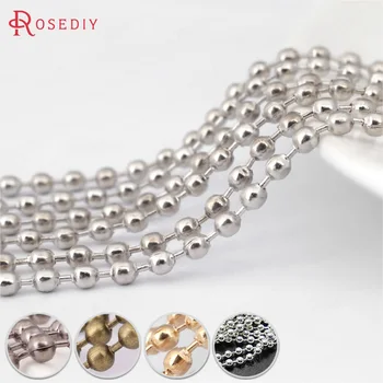(12504)5 Meters 1.5MM 2MM 2.4MM Iron Ball Chains Bead Necklace Chains Diy Jewelry Findings Jewelry Accessories
(12504)5 Meters 1.5MM 2MM 2.4MM Iron Ball Chains Bead Necklace Chains Diy Jewelry Findings Jewelry Accessories