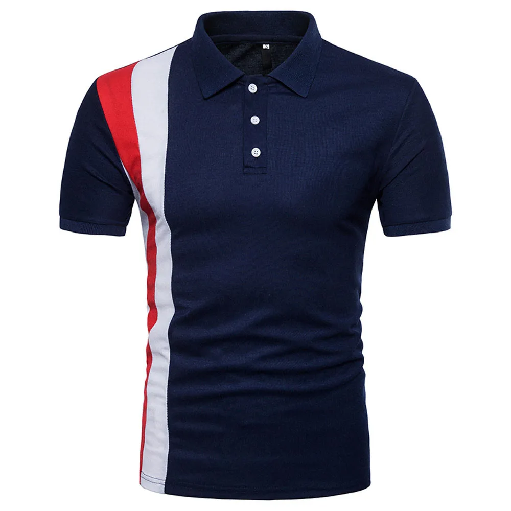 2019 Summer New polo shirt men Fashion Patchwork Short Sleeve Shirt Men Casual Slim Fit Streetwear Button polo ralphlauren men
2019 Summer New polo shirt men Fashion Patchwork Short Sleeve Shirt Men Casual Slim Fit Streetwear Button polo ralphlauren men