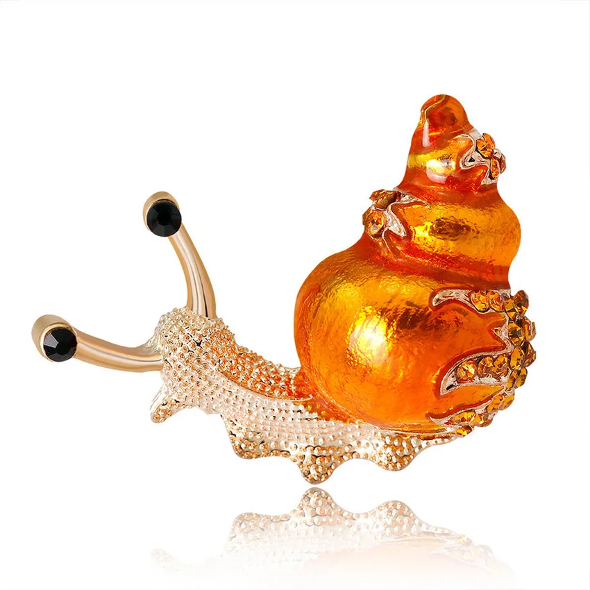 Korean Cute Rhinestone Insect Brooches Pins for Fashion Women Men Cute Alloy Snail Corsage Jewelry Accessories
Korean Cute Rhinestone Insect Brooches Pins for Fashion Women Men Cute Alloy Snail Corsage Jewelry Accessories