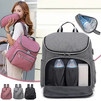 Women Multifunction Mummy Bag Handbags Maternity Backpack Bags Bottle Set With USB Interface Large Waterproof Nappy Nursing Bag
Women Multifunction Mummy Bag Handbags Maternity Backpack Bags Bottle Set With USB Interface Large Waterproof Nappy Nursing Bag