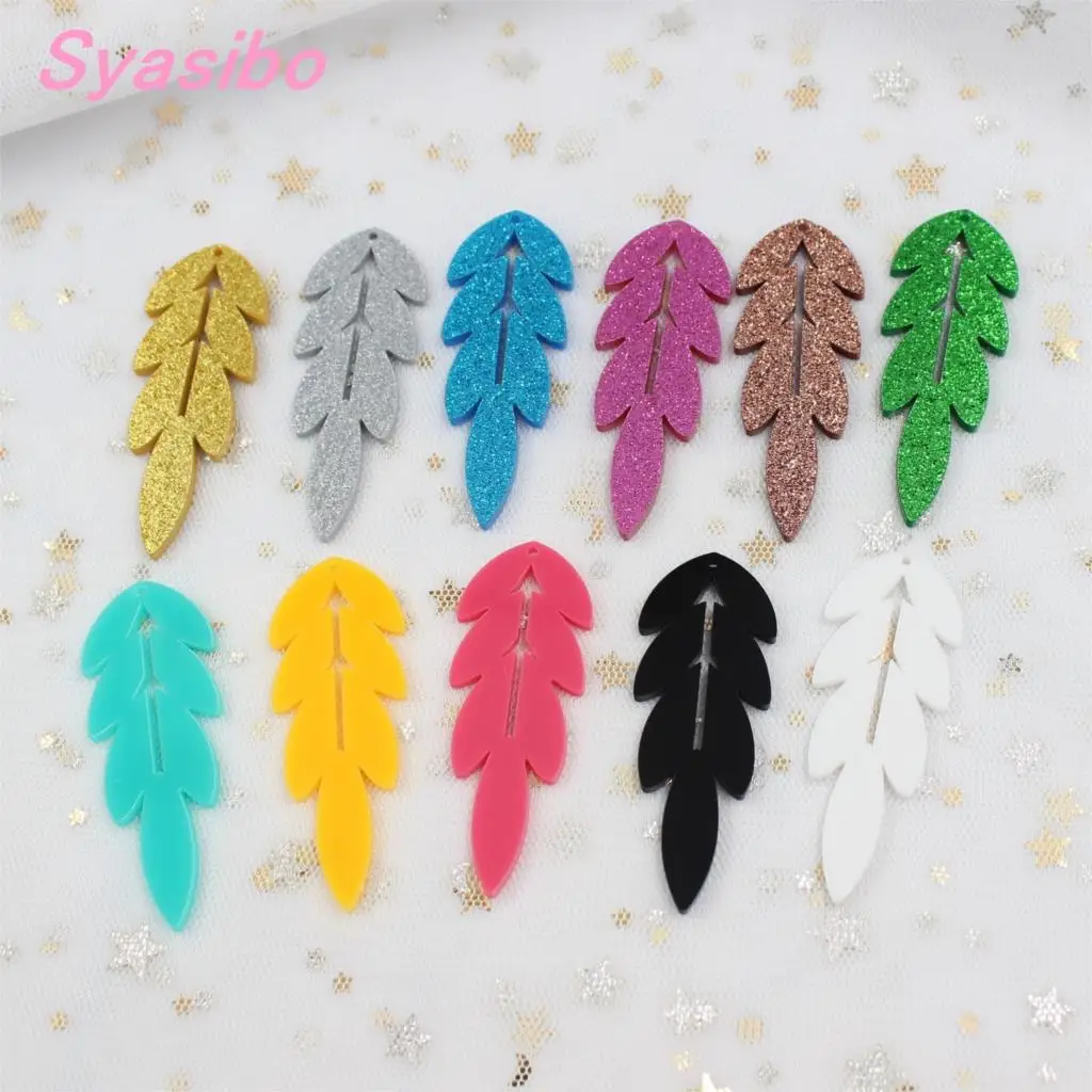 60mm Acrylic Earrings Lace Orecchino Leaf Shape Black, White,Glitter Sparkle Leaf Earrings Laser Cut 2.4" -AC1315 
60mm Acrylic Earrings Lace Orecchino Leaf Shape Black, White,Glitter Sparkle Leaf Earrings Laser Cut 2.4" -AC1315