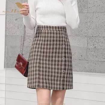 SISHION Winter Plaid Skirt Women Ladies XL 5XL Plus Size Slim Coffee Vintage Mini Skirts VD0992
SISHION Winter Plaid Skirt Women Ladies XL 5XL Plus Size Slim Coffee Vintage Mini Skirts VD0992