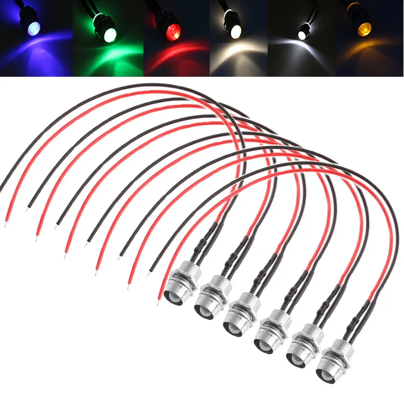 1PC White Red Blue LED Indicator Light Lamp Pilot Dash Directional Car Motorcycle Boat 12V LED Lights
1PC White Red Blue LED Indicator Light Lamp Pilot Dash Directional Car Motorcycle Boat 12V LED Lights