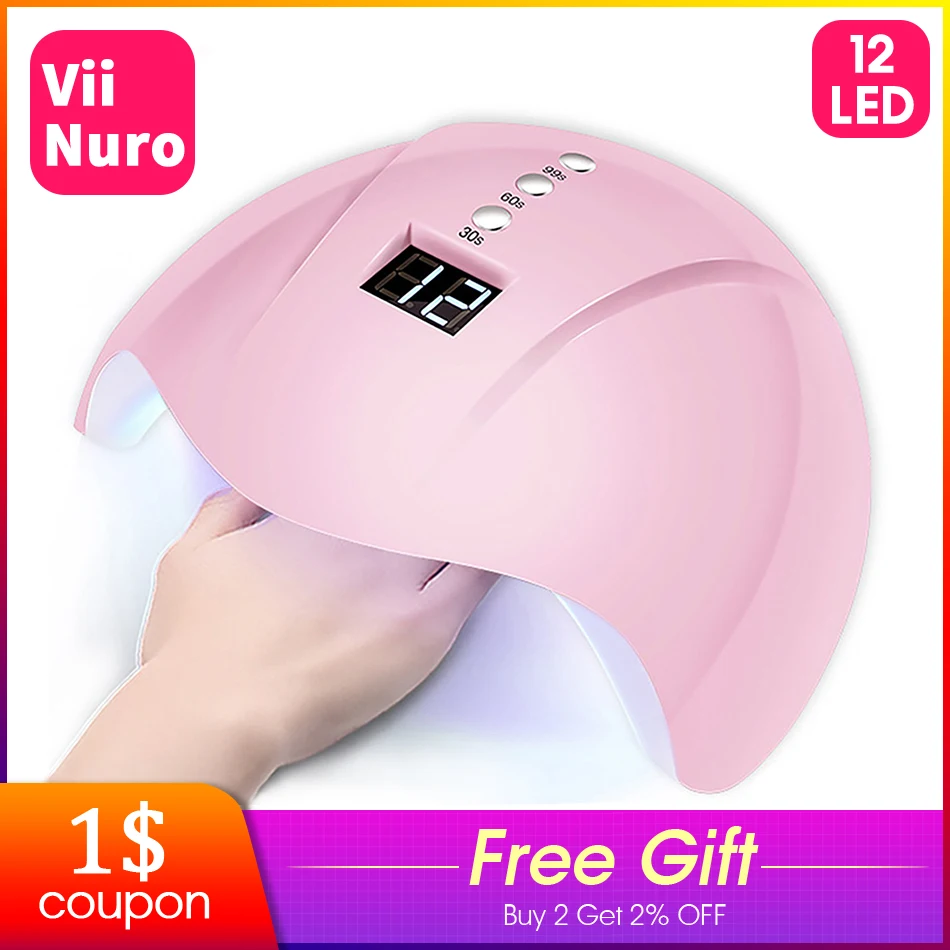 ViiNuro Nail Lamp 36W For All Gels Polish Nails Dryer For Nail Ice Lamp For Nail UV Led Lamp With Timer Smart Touch Button
ViiNuro Nail Lamp 36W For All Gels Polish Nails Dryer For Nail Ice Lamp For Nail UV Led Lamp With Timer Smart Touch Button