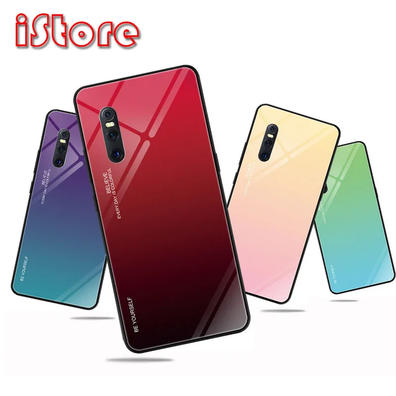TPU soft edge Gradient glass back phone case for vivo X27 X23 S1 Z3 Z3i Y85 V9 Z1 IQOO NEX V11i X21 V15 protective case
TPU soft edge Gradient glass back phone case for vivo X27 X23 S1 Z3 Z3i Y85 V9 Z1 IQOO NEX V11i X21 V15 protective case