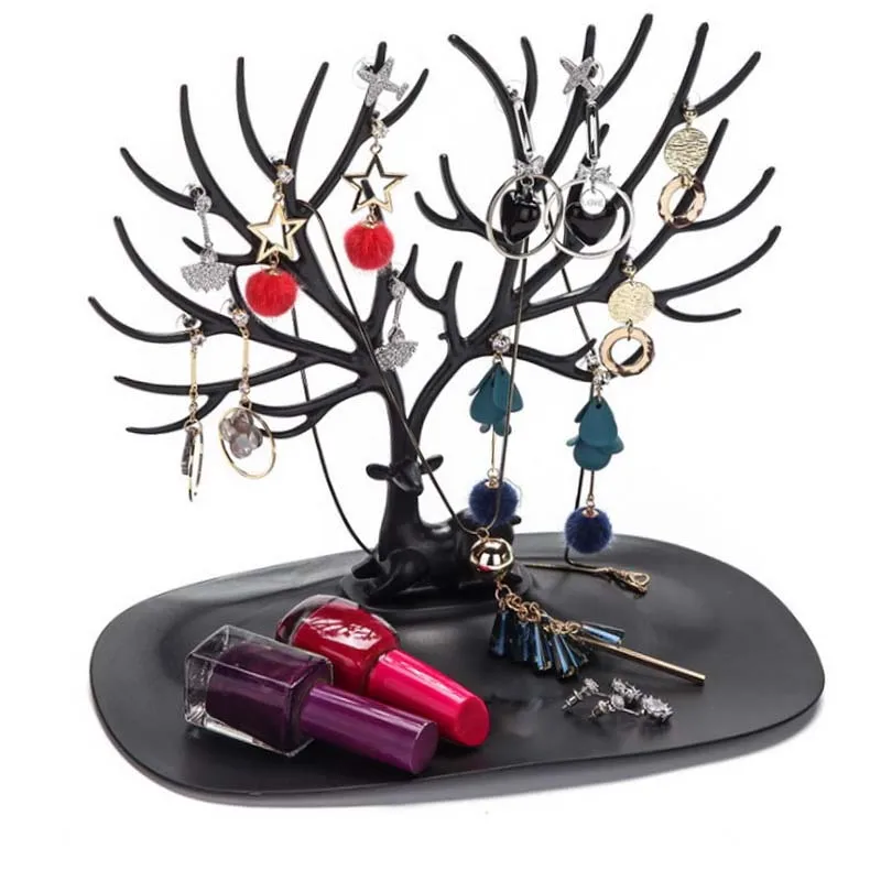 New Style Little Deer Earrings Necklace Ring Pendant Bracelet Jewelry Display Stand Tray Tree Storage Racks Organizer Holder
New Style Little Deer Earrings Necklace Ring Pendant Bracelet Jewelry Display Stand Tray Tree Storage Racks Organizer Holder
