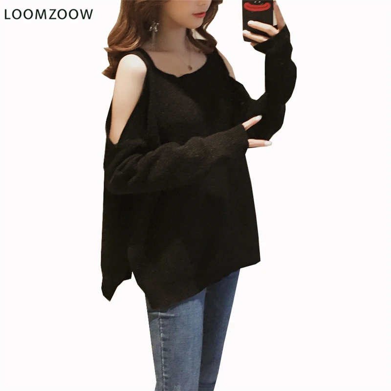 2018 Women's Fashion Long Sleeve Slash Neck Off Shoulder Loose Tops Solid Casual Party Knitted Sweater Blusas Mujer Feminina
2018 Women's Fashion Long Sleeve Slash Neck Off Shoulder Loose Tops Solid Casual Party Knitted Sweater Blusas Mujer Feminina