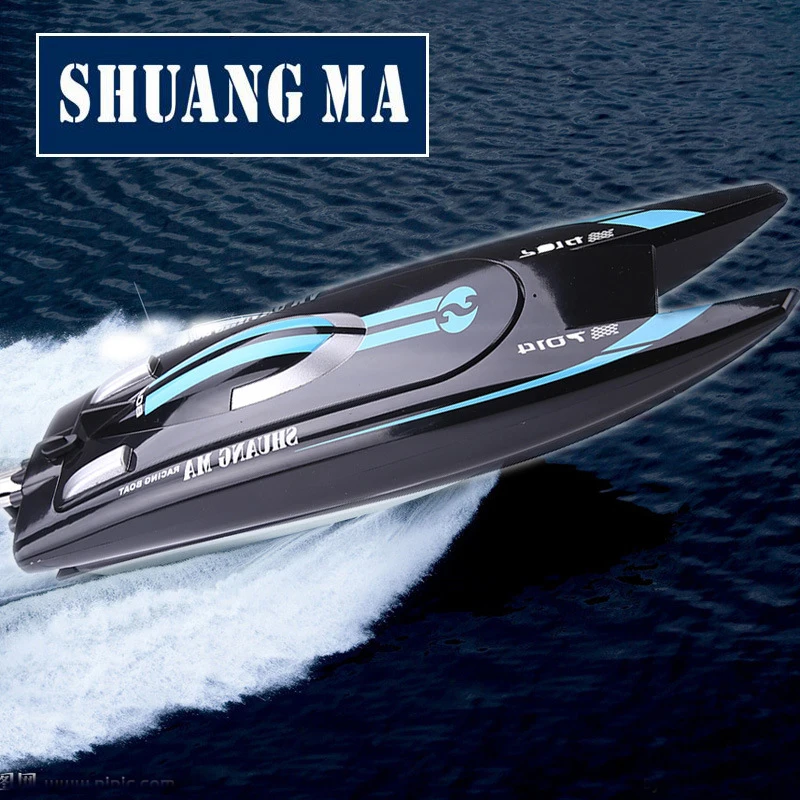 

2.4G Remote Control Speedboat High Speed Racing Boat Waterproof Rechargeable Model Electric Radio Control Gifts Toys for Boys