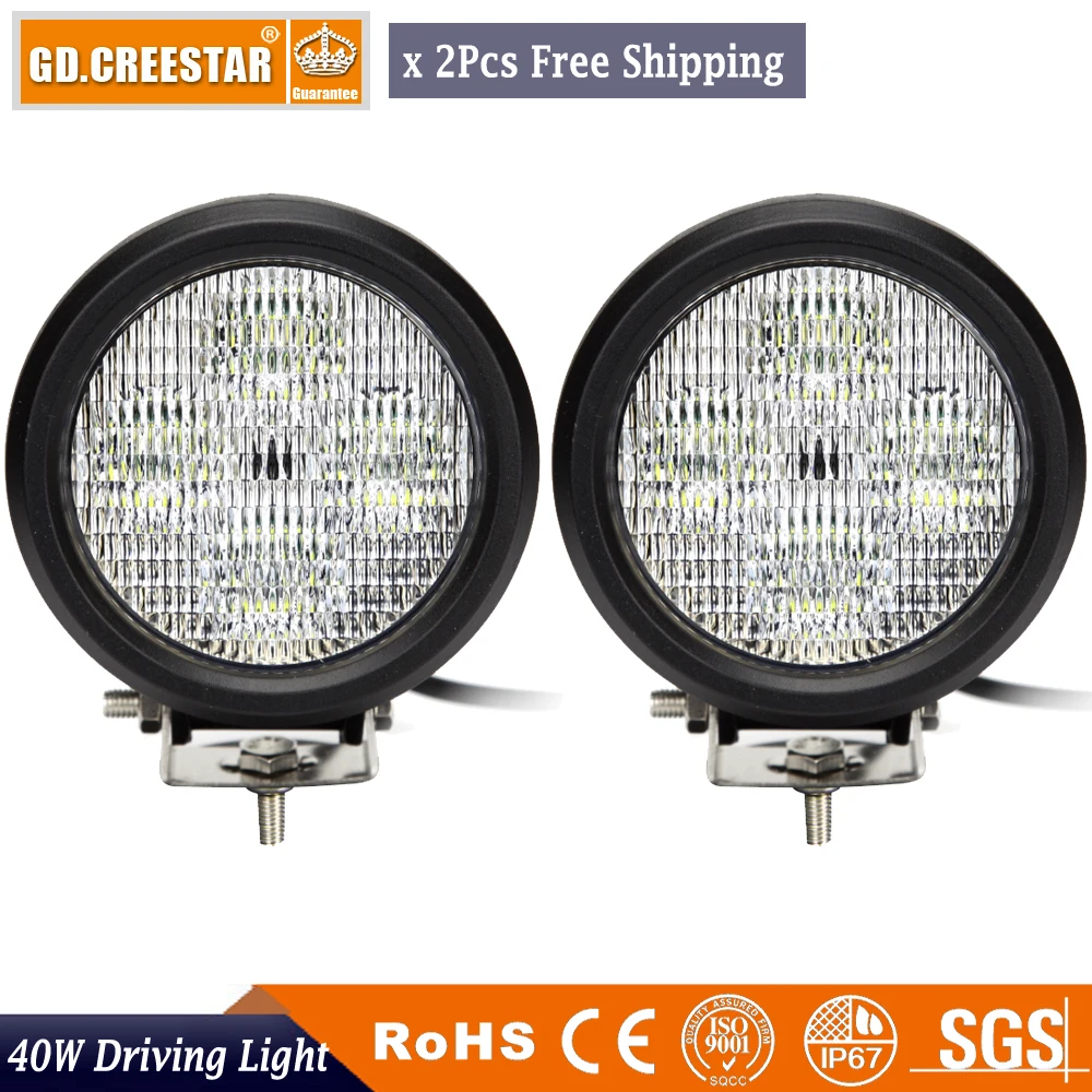 40W 5" inch Round LED Work Lights Car ATV 4WD Wagon Pickup Bus SUV 4x4 Motorcycle Boat Camper AWD 12V Truck Driving lights x2pcs
40W 5" inch Round LED Work Lights Car ATV 4WD Wagon Pickup Bus SUV 4x4 Motorcycle Boat Camper AWD 12V Truck Driving lights x2pcs