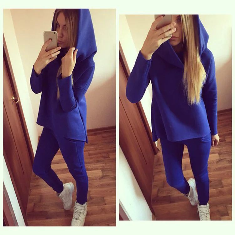 2016 AliExpress European and American Fashion Women's Tight Fitting Sets Hoodies Fleece Two-piece Suits
2016 AliExpress European and American Fashion Women's Tight Fitting Sets Hoodies Fleece Two-piece Suits