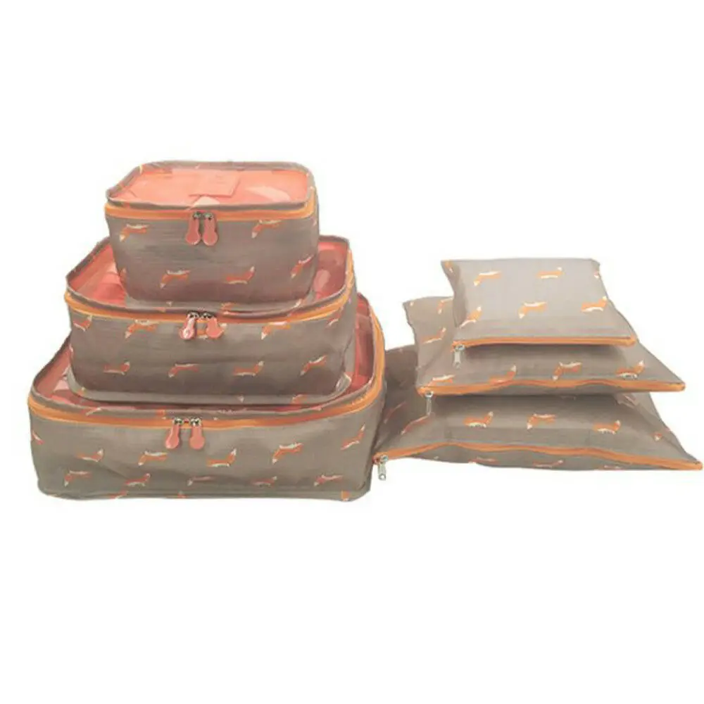 Fashion Style Six-piece Set Portable Nylon Travel Storage Bag Clothes Packing Cube Luggage Organizer Set
Fashion Style Six-piece Set Portable Nylon Travel Storage Bag Clothes Packing Cube Luggage Organizer Set