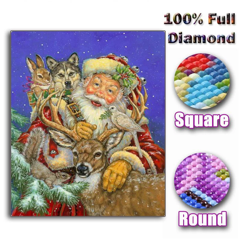 Full Square/Round Drill 5D DIY Diamond Painting "Santa & Deer" 3D Embroidery Cross Stitch Mosaic Decor gift
Full Square/Round Drill 5D DIY Diamond Painting "Santa & Deer" 3D Embroidery Cross Stitch Mosaic Decor gift