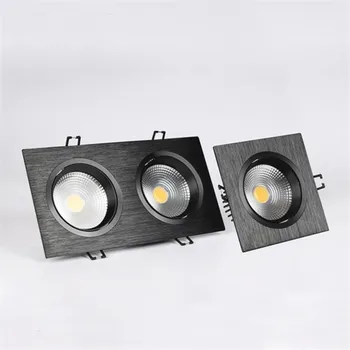 Dimmable Single/Double COB 10W/2*10W LED Downlight COB Spot Recessed Ceiling Downlight Light White shell / Black shell
Dimmable Single/Double COB 10W/2*10W LED Downlight COB Spot Recessed Ceiling Downlight Light White shell / Black shell
