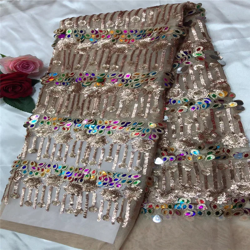 Madison Latest African Laces Fabrics Embroidered African tulle French Lace Fabric With Sequins 2019 French Net Lace Fabric 
Madison Latest African Laces Fabrics Embroidered African tulle French Lace Fabric With Sequins 2019 French Net Lace Fabric