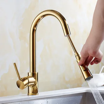 MTTUZK Kitchen pull out faucet gold brass for cold and hot mixer tap Sink Spray faucet Vegetable washing basin faucet crane
MTTUZK Kitchen pull out faucet gold brass for cold and hot mixer tap Sink Spray faucet Vegetable washing basin faucet crane
