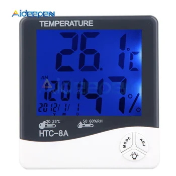 HTC-8A Indoor Outdoor Temperature Humidity Monitor LCD Display C/F Hygrometer Thermometer With Date Time Alarm Clock Night Light
HTC-8A Indoor Outdoor Temperature Humidity Monitor LCD Display C/F Hygrometer Thermometer With Date Time Alarm Clock Night Light