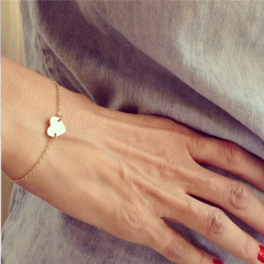 L1002 Hot Dainty Bijoux New 2018 Fashion Love Heart Simple Minimalist Tiny Chain Bracelet For Women Charm Jewelry Girls Gift
L1002 Hot Dainty Bijoux New 2018 Fashion Love Heart Simple Minimalist Tiny Chain Bracelet For Women Charm Jewelry Girls Gift