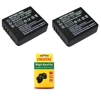 

2PCS 3.7V 1200mAh CGA-S007E CGA S007 CGR S007E DMW BCD10 Camera Battery For Panasonic Lumix DMC TZ1 TZ2 TZ3 TZ4 TZ5 TZ50 TZ15