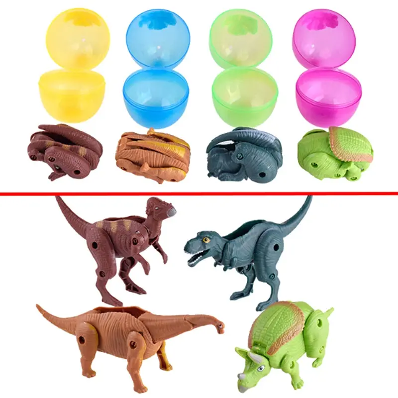 12 mágico cápsula Dinosaurios De Espuma Suave Relleno Bolsa Fiesta Regalos Juguetes animales
