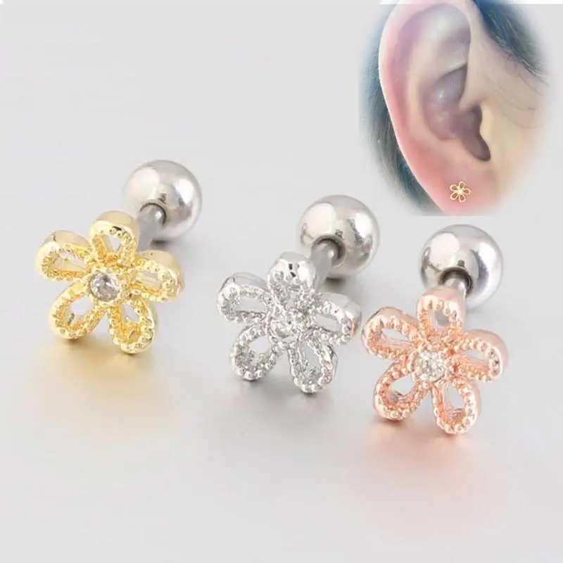 1 piece 20G Rose Gold Earring Nail Bone Barbell Flower Helix Tragus Ear Piercing Body Jewelry
1 piece 20G Rose Gold Earring Nail Bone Barbell Flower Helix Tragus Ear Piercing Body Jewelry