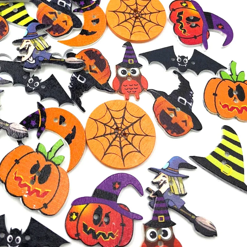 Halloween Wooden buttons Mixed Pumpkin Hat Owl Bats 2 Hole Sewing Craft Button for DIY Clothing Accessories Scrapbooking WB468
Halloween Wooden buttons Mixed Pumpkin Hat Owl Bats 2 Hole Sewing Craft Button for DIY Clothing Accessories Scrapbooking WB468