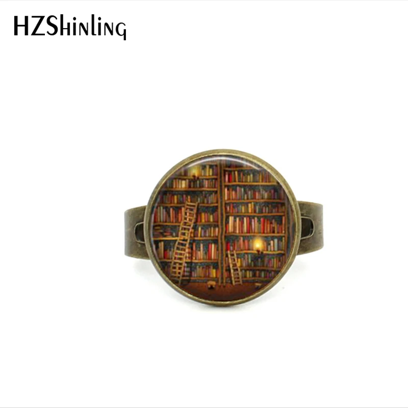 2017 New Style Book Lover Gifts Vintage Library and Book Ring Librarian Books Jewelry Round Glass Photo Adjustable Rings
2017 New Style Book Lover Gifts Vintage Library and Book Ring Librarian Books Jewelry Round Glass Photo Adjustable Rings