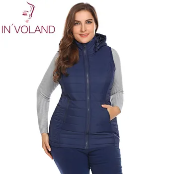 IN'VOLAND Large Size L-5XL Women Vest Jacket 2018 Spring Winter Warm Slim Hooded Zip-up Ladies Padded Sleeveless Coat Big Size
IN'VOLAND Large Size L-5XL Women Vest Jacket 2018 Spring Winter Warm Slim Hooded Zip-up Ladies Padded Sleeveless Coat Big Size