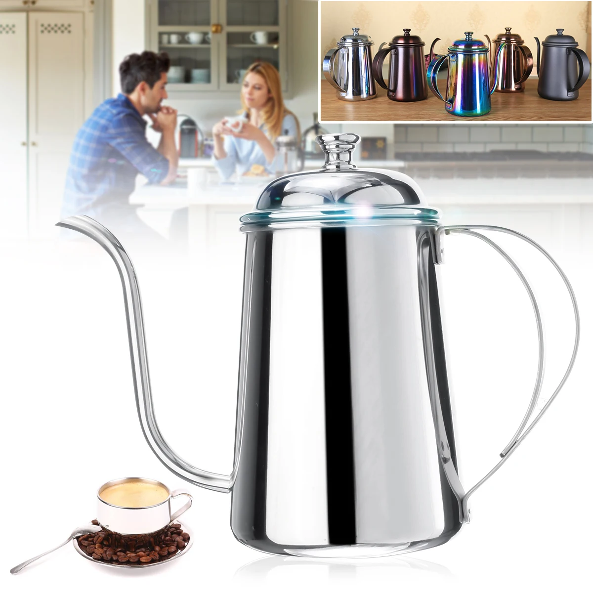 650ML Stainless Steel Moka Coffee Maker Kettle Italian Espresso Coffee Maker Pot Stovetop Percolator Latte Piano Cottura Filtro
650ML Stainless Steel Moka Coffee Maker Kettle Italian Espresso Coffee Maker Pot Stovetop Percolator Latte Piano Cottura Filtro