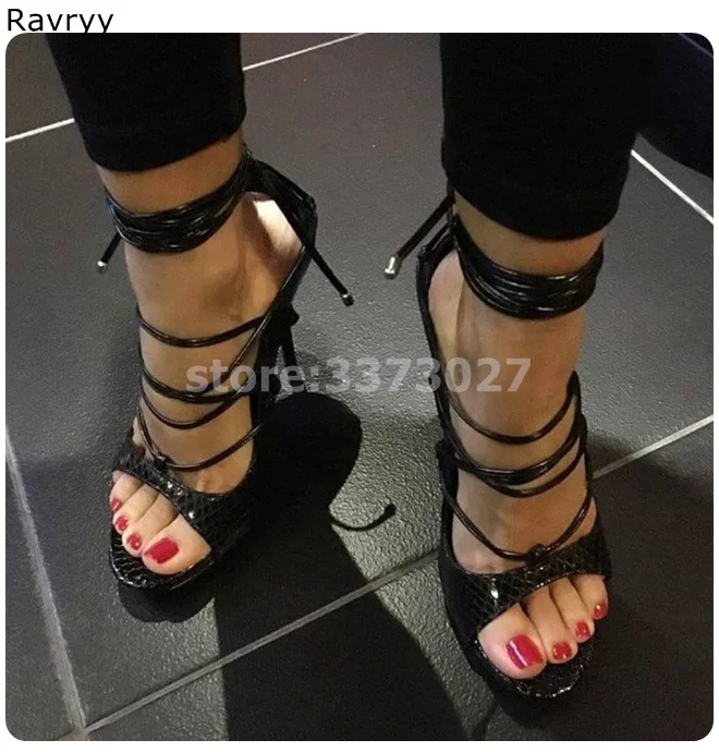 2019 Lace Up Woman sandals ankle strap high heels black sexy pump stiletto thin heel female party show single shoes open toe
2019 Lace Up Woman sandals ankle strap high heels black sexy pump stiletto thin heel female party show single shoes open toe