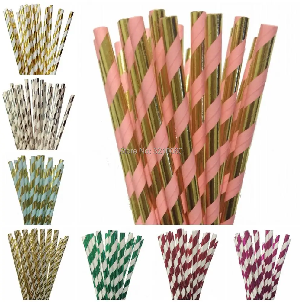 25pcs/lot Foil Gold Blue Striped Paper Straws For Birthday Wedding Decorative Event Party Supplies Creative Disposable Straws
25pcs/lot Foil Gold Blue Striped Paper Straws For Birthday Wedding Decorative Event Party Supplies Creative Disposable Straws