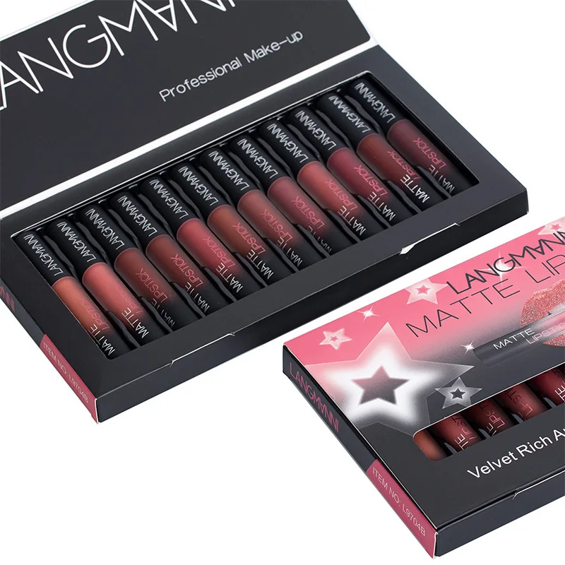 12 colors matte lipgross Long-lasting Liquid mist lipstick velvet mate Nude lip gloss Balm kit maquiagem make-up lipstick set
12 colors matte lipgross Long-lasting Liquid mist lipstick velvet mate Nude lip gloss Balm kit maquiagem make-up lipstick set