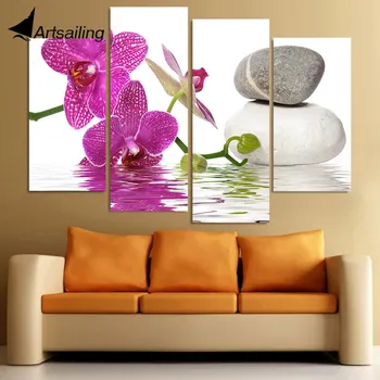 4 Panel Canvas Painting Canvas Art Spa Zen Orchids Stones HD Printed Wall Art Home Decor Poster Picture for Living Room XA311D 
4 Panel Canvas Painting Canvas Art Spa Zen Orchids Stones HD Printed Wall Art Home Decor Poster Picture for Living Room XA311D