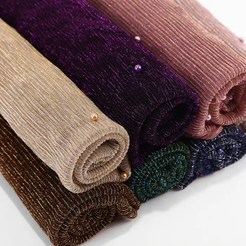 NEW shimmer veils hijab scarf shiny pearls beaded crinkle shawl fashion muslim hijabs women maxi scarves shawls islamic scarf
NEW shimmer veils hijab scarf shiny pearls beaded crinkle shawl fashion muslim hijabs women maxi scarves shawls islamic scarf