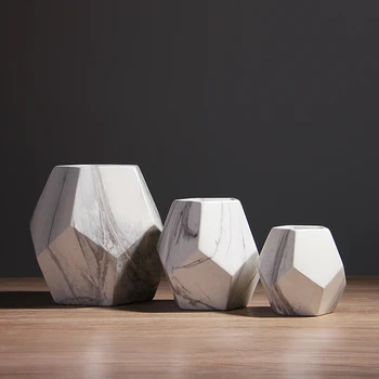 1pc Modern White Marbled Vase Geometric Shaped White Ceramic Flower Vase Desk Tabletop Holder Home Office Decoration
1pc Modern White Marbled Vase Geometric Shaped White Ceramic Flower Vase Desk Tabletop Holder Home Office Decoration