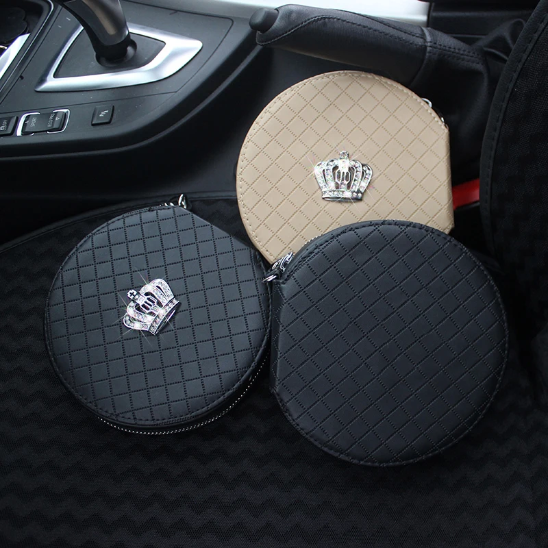 Crystal Rhinestone Crown Swan Car CD Storage Box For Women Girls Leather with Diamond Auto CDs Organizer Bag Interior Gifts
Crystal Rhinestone Crown Swan Car CD Storage Box For Women Girls Leather with Diamond Auto CDs Organizer Bag Interior Gifts