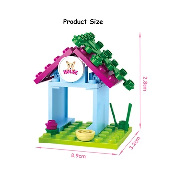 0513 19pcs Girl's Dream Pet Dog's home house Modeling Blocks Bricks Toys for Boys Girls Children Gifts Bricks Educational Toys
0513 19pcs Girl's Dream Pet Dog's home house Modeling Blocks Bricks Toys for Boys Girls Children Gifts Bricks Educational Toys