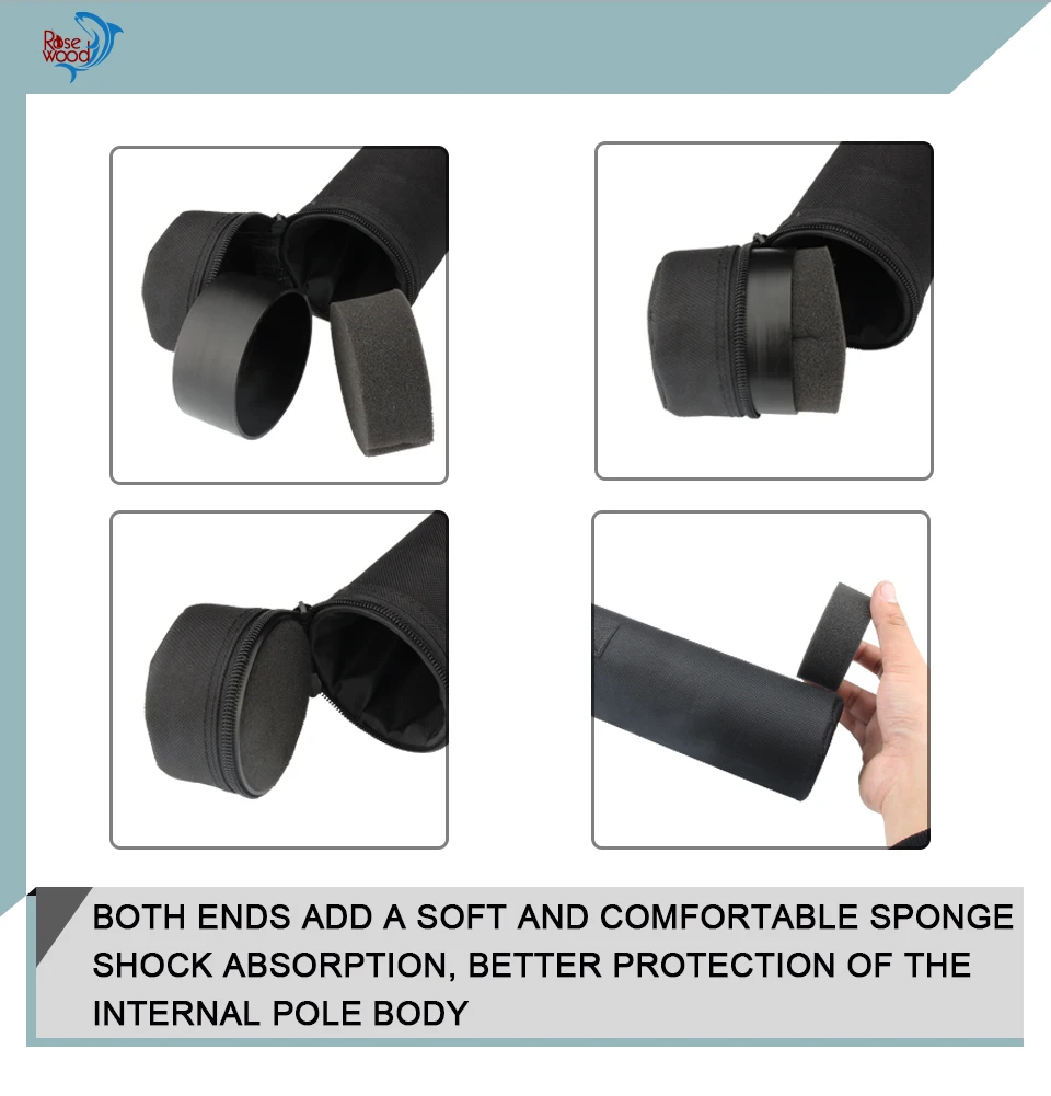 Portable Storage Travel Fishing Rod Tube 73cm 79cm Canvas Fishing Bags Tackle Case Tube For Carp Fly Fishing Rod (3)
