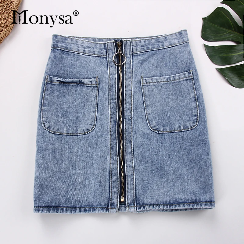 Casual High Waist Denim Women Skirts 2019 Summer New Arrivals Fashion Zipper Skirt Ladies Short Pencil Jeans Skirts With Pockets
Casual High Waist Denim Women Skirts 2019 Summer New Arrivals Fashion Zipper Skirt Ladies Short Pencil Jeans Skirts With Pockets