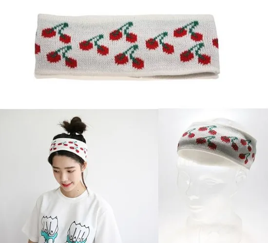 Dot cherry knitting wool hair ribbon elastic wide Yoga headband girl Korean style make up running headwear sport sweatband
Dot cherry knitting wool hair ribbon elastic wide Yoga headband girl Korean style make up running headwear sport sweatband