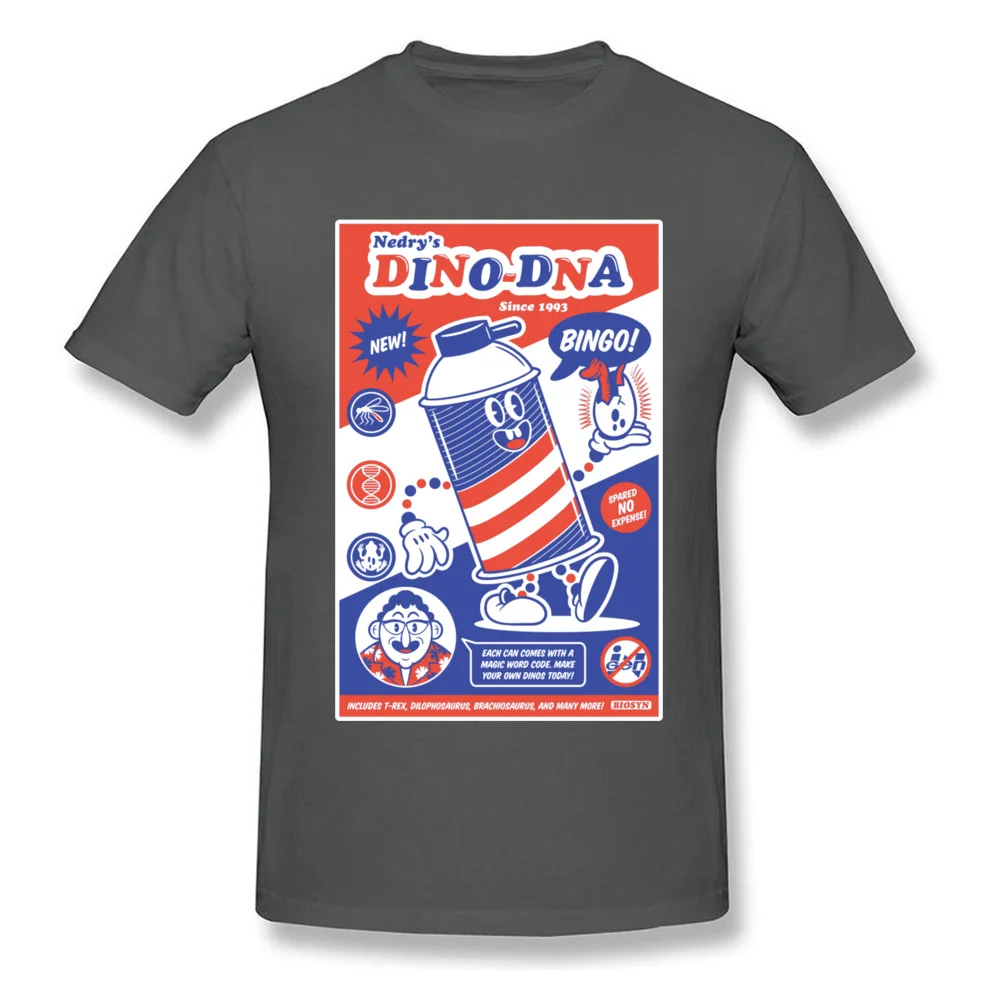 bingo dino dna 10929 T-shirts for Men Birthday Summer Fall Tops Shirts Short Sleeve Slim Fit Sweatshirts Round Neck 100% Cotton bingo dino dna 10929 carbon