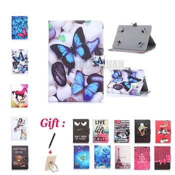 

Universal 7 inch Printed Pu Leather Stand Case Cover For ASUS MeMo Pad HD7 ME173 ME173X K00B K00U ME176CX K013 7" Tablet + Gifts