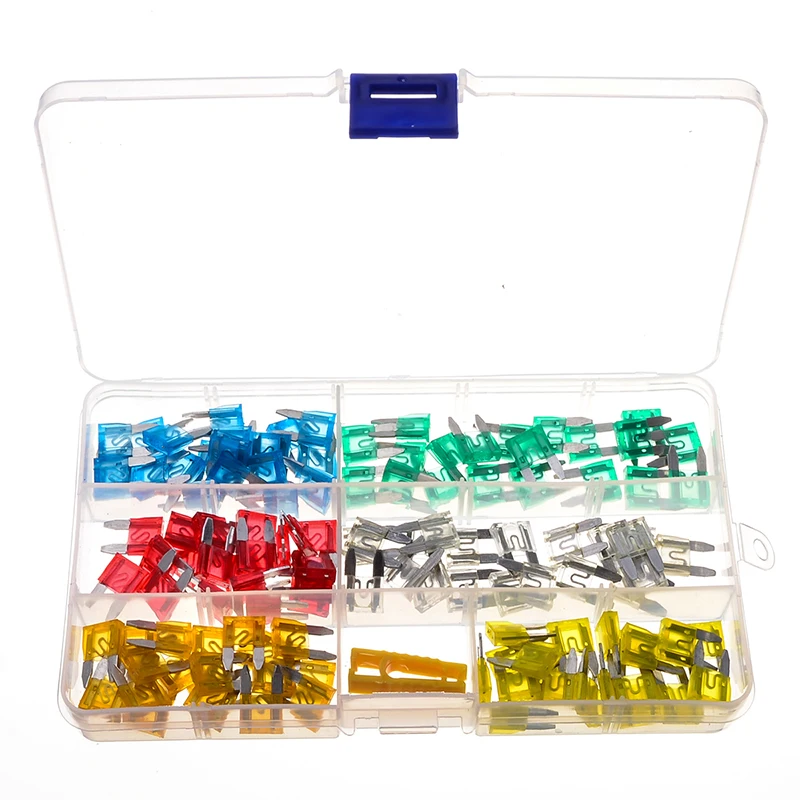 120PCS Small Size Car Fuse Low Profile Blade Type Set for Automotive Boat Truck Standard Fuse 5A/10A/15A/20A/25A/30A with Box
120PCS Small Size Car Fuse Low Profile Blade Type Set for Automotive Boat Truck Standard Fuse 5A/10A/15A/20A/25A/30A with Box
