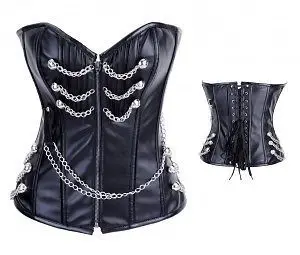 free shipping 2020 Hot Sale Woman Black Faux Leather Corset with Chains Steampunk Boned Corset S-2XL
free shipping 2020 Hot Sale Woman Black Faux Leather Corset with Chains Steampunk Boned Corset S-2XL