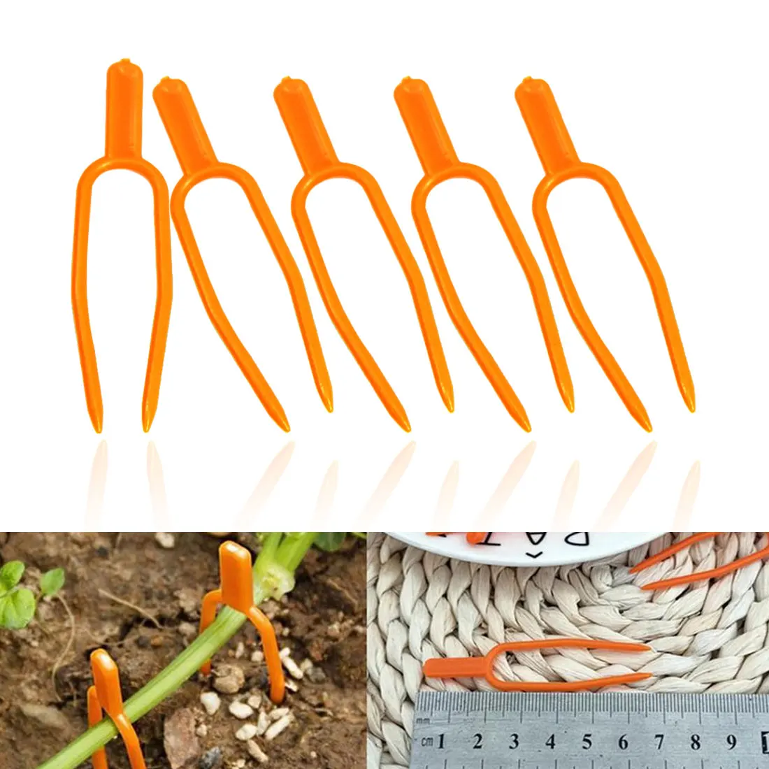 Plastic 2.2-4.5mm 50pc Plant Clips Stolons Fixing Fastening Fixture Clamp Strawberry Fork Farming Clip Garden Tools
Plastic 2.2-4.5mm 50pc Plant Clips Stolons Fixing Fastening Fixture Clamp Strawberry Fork Farming Clip Garden Tools