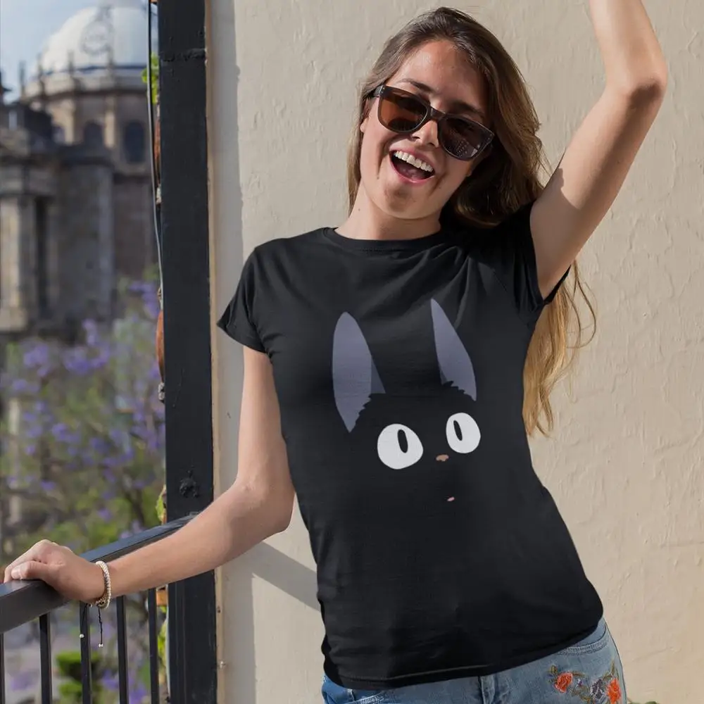 Anime T-Shirt Jiji The Cat T Shirt Black Print Women tshirt New Fashion Cotton O Neck Short-Sleeve Plus Size Ladies Tee Shirt
Anime T-Shirt Jiji The Cat T Shirt Black Print Women tshirt New Fashion Cotton O Neck Short-Sleeve Plus Size Ladies Tee Shirt