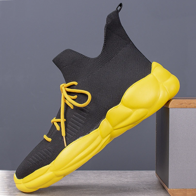 Fashion Men's High Top Sneakers Ankle Boots Summer Net Tide Men's Thick Soles Light Shoes Men Shoes Fabric Mesh Shoes
Fashion Men's High Top Sneakers Ankle Boots Summer Net Tide Men's Thick Soles Light Shoes Men Shoes Fabric Mesh Shoes