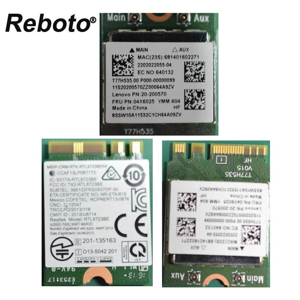 New Card For Realtek RTL8723BE NGFF Mini PCI-E WiFi Bluetooth 4.0 for Lenovo E450 E550 E455 E555 B40-30 B40-70 FRU 04X6025
New Card For Realtek RTL8723BE NGFF Mini PCI-E WiFi Bluetooth 4.0 for Lenovo E450 E550 E455 E555 B40-30 B40-70 FRU 04X6025