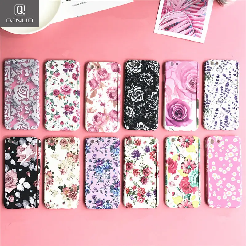 QINUO Floral 360 Degree Full Protection Case for iPhone 5 6 6s 7 Plus Flower Matte case for iPhone 7 Plus X Fundas Shell Cover
QINUO Floral 360 Degree Full Protection Case for iPhone 5 6 6s 7 Plus Flower Matte case for iPhone 7 Plus X Fundas Shell Cover