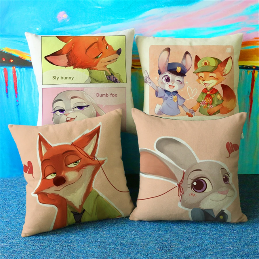 Zootopia Cartoon Home living Square Print Throw Pillow Case Capa Para Travesseiro Animal Pattern Cushion Covers Home Decor e877
Zootopia Cartoon Home living Square Print Throw Pillow Case Capa Para Travesseiro Animal Pattern Cushion Covers Home Decor e877